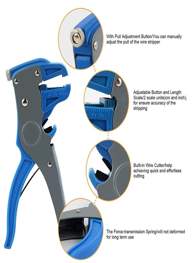 Megika Self Adjusting Cable Wire Insulation Stripper Cutter Automatic Tool - Heavy Duty | Work for Cable 0.2 MM to 6 MM | MT-02DX (Multicolor) - Image 3